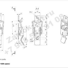 Замок P-328 чертеж