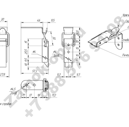 Замок P-323 чертеж