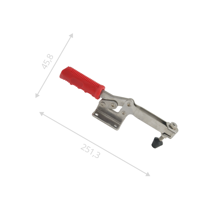 Замок бугельный регулируемый   В 170-240 (нержавеющая сталь)