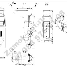 Замок P-421 чертеж